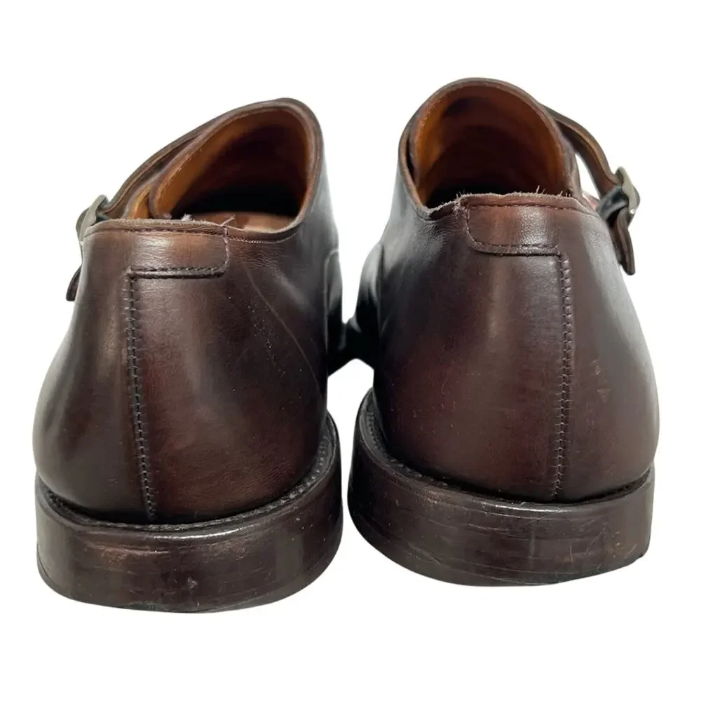 ALLEN EDMONDS Mora 2.0 Double Monk Strap Brown Leather Shoes Size 15 NICE